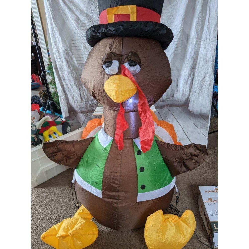 Pumpkin hollow inflatable turkey Thanksgiving‎ lawn